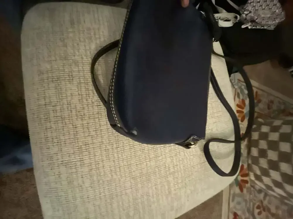 Dooney & Bourke Lexi Crossbody Bag Blue Saffiano Leather